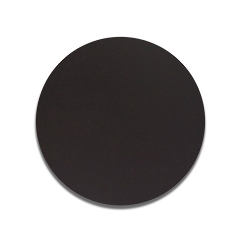 Runde Schwarze Aluminium Platte